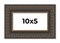 Panoramic Museum Brown Picture Frame - UV Acrylic, Foam Board Backing, Hanging Hardware